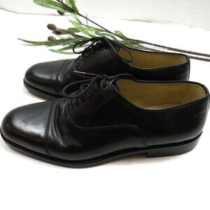 Giorgio Armani Mens Black Oxford dress shoes 7.5